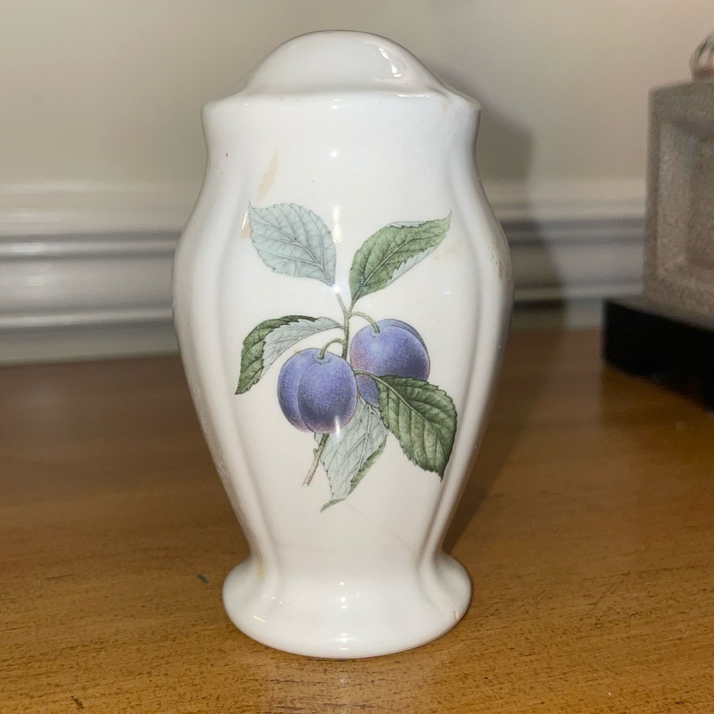 Noritake Harvest Treasure Salt Shaker Plum Design (PLEASE READ)